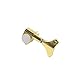 Electric Bass Guitar Tuning Machine key Head Peg,Left Side/Gold Plated (Single 1)