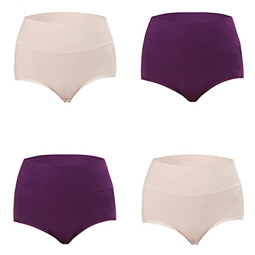 Sous-vêtements taille haute en coton pour le bien-être chez soi