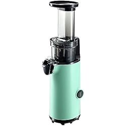Extractor De Jugos Multifuncional JuiceInstant Extractor de zumo - Exprimidor lento silencioso de prensado en frío, funcion licuadora para frutas y verduras, extracción de nutrientes y vitaminas, espacio pequeño (Agua)