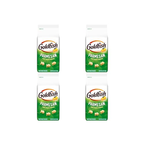 PEPPERIDGE FARM Parmesan Crackers, Snack Crackers, 6.6 oz bag (Pack of 4)