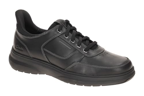 Zapatos Clarks de piel negra perfectos para la oficina y eventos elegantes de hombre