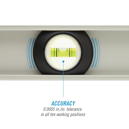 CHANNELLOCK 72-Inch, Professional-Grade Aluminum I-Beam Level with 3 Vials, 5100-0072 by Channellock - Image 3