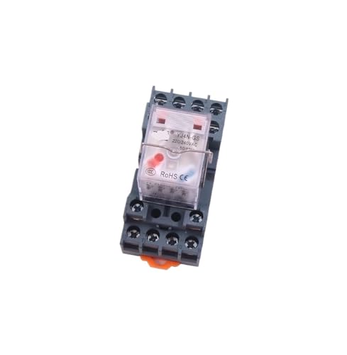 Relé electromagnético YJ2N 12V DC para sustitución rápida en maquinaria industrial automática
