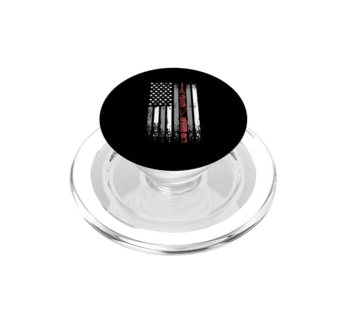 Barbería PopSockets MagSafe con diseño de bandera americana para estilistas 1