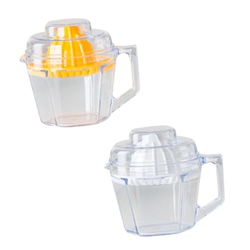 OHPHCALL 手動式ミニフルーツジューサー コンパクトプラスチック製 キッチンツール 携帯便利 オレンジレモン絞り器 家用キャンプ用