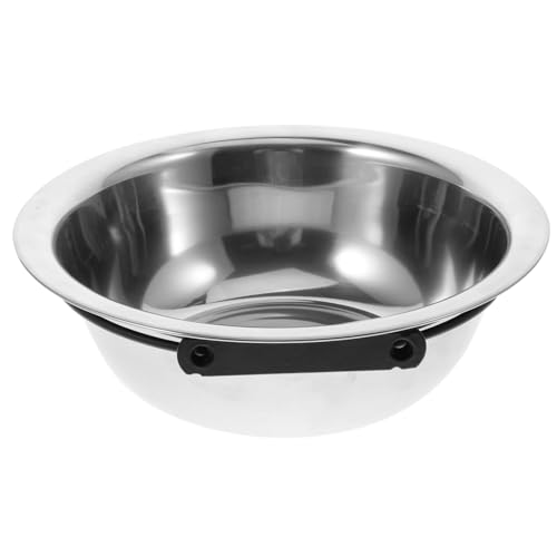 POPETPOP 1 Pieza Plato De Comida para Loros Tazón De Agua Colgante para Perros Tazón De Agua para Jaula De Perro Bol Cuencos Colgantes para Perros Plata Cuenco De Agua para Perros Silver