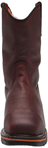 Timberland PRO mens True Grit Pull On Composite Safety Toe Waterproof Internal Met Guard Brown Autumn Backtrack 11 wide US2