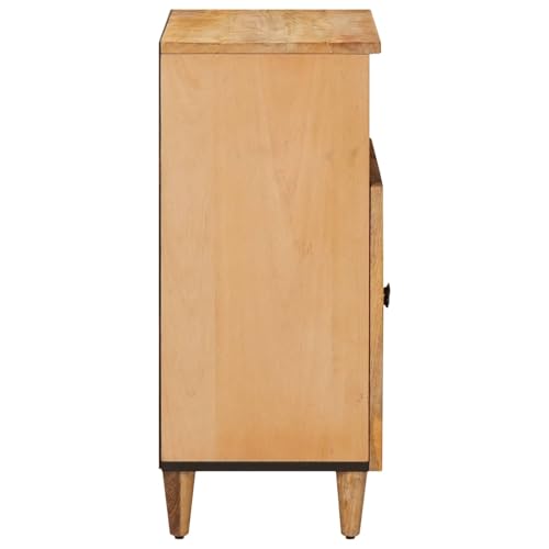 Armario multimedia de mango macizo con puertas y botones de latón para sala de estar 5