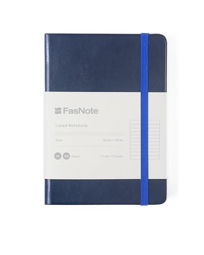 Image of A6 Lined Hardcover Notebook, 100 GSM Paper, Midnight Blue