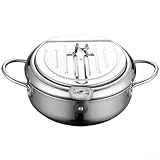 Acier inoxydable magnétique : fabriquée en acier inoxydable non magnétique de qualité supérieure, cette friteuse est conçue pour une cuisson efficace sur diverses cuisinières, assurant la durabilité et la performance dans votre cuisine.