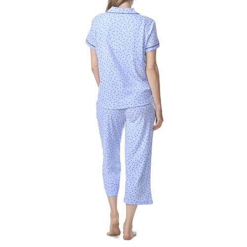 Image of Karen Neuburger Women's Short Sleeve Girlfriend Capri Pajama Set