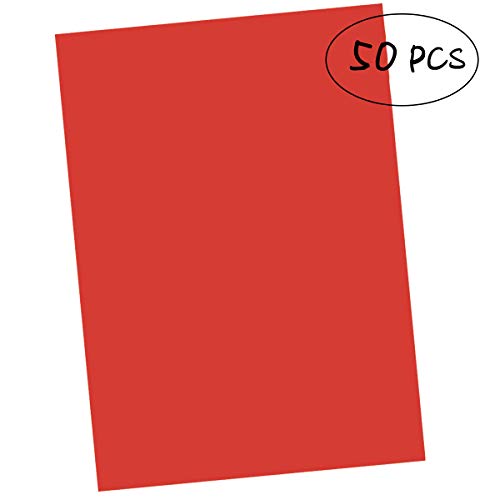 Papier carbone transfert de motifs sur bois et toile 50 pcs de calque rouge