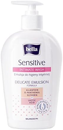 Bella Sensitive Intimate Care Wash - 300ml | Lactic Acid, Glycerin & Allantoin | Skin Friendly | Smooth & Gentle | pH banlanced | Derma tested | Moisture Lock