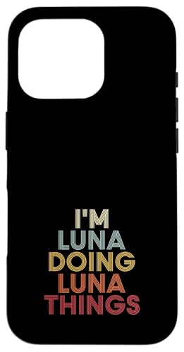 Luna Name Luna Personalized Name First Given �X�}�z�P�[�X iPhone 16 Pro �p