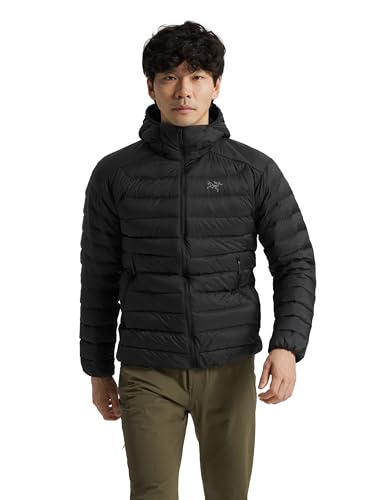 Arc'teryx Cerium Hoody, Men's Down Jacket | Packable, Insulated Men’s Winter Jacket with Hood | Black, Large