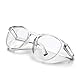 LeonDesigns Schutzbrille Anti-Fog Tactical Glasses with Side Shields Klare Schutzbrille mit Anti-Scratch UV400 Schutzscheibe Schutzbrille Innenbrille (Transparentes weiß)