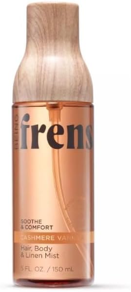 Being Frenshe Hair, Body & Linen Mist, Cashmere Vanilla Scent with Essential Oils, Multi-Purpose Spray, Cruelty Free, 5 Fluid Ounces