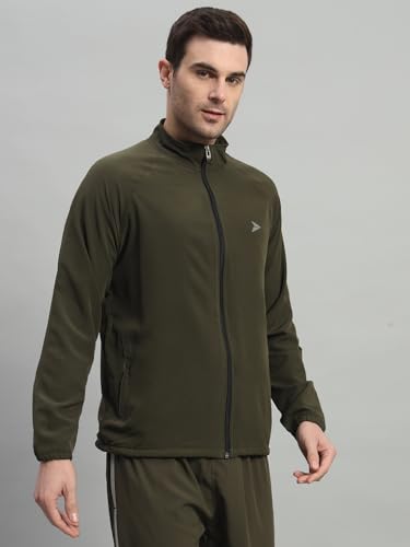 Image of FITINC Men's Sports Jacket | Regular Fit | Full Zip | Zipper Pockets | Jacket for Gym, Running, Cycling & Travel