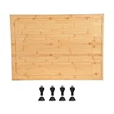 Piastra di copertura per piano cottura, universale, grande tagliere 75 x 54 cm, piedini regolabili, uso multiplo come tagliere da forno, durevole, facile da pulire, ideale per piccole cucine, camper