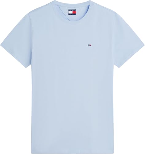 Tommy Jeans Herren T-Shirt Kurzarm TJM Original Slim Fit, Blau (Moonlight Iris), S – Ansicht 5