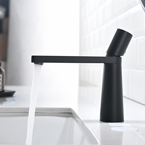 Robinet de salle de bain blanc mitigeur lavabo monotrou compact
