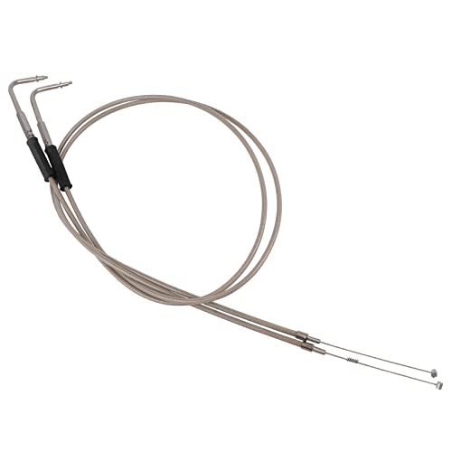 BAIONE 39" 43" 47" 51" Stainless Steel Throttle Cable Wire Kit Idle Cable Compatible with Harley Iron XL 883 1200 Dyna Softail Fat Boy Heritage Road King XL883 XL1200 Throttle Clutch Cable Wire(47") by BAIONE - Image 4