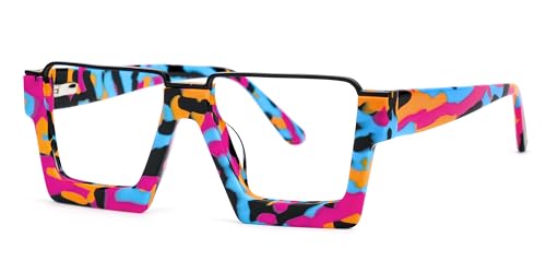 VOOGLAM Dardhan Rechteckige Blaulicht Brille