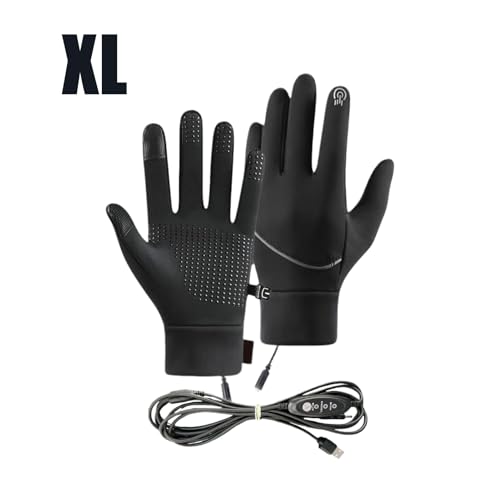 Guantes calefactables con pantalla táctil e impermeabilidad para moto 6