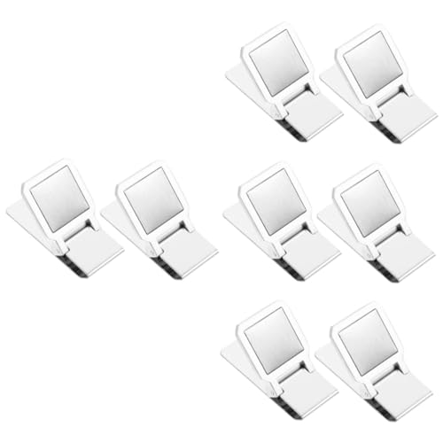 TOVINANNA 4sets Professional Metal Check Clip Wallet Money Clip Portable Small Cash Holder 2pcs*4