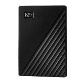 WD 2TB My Passport Hard Disk Esterno Portatile, USB 3.2 Gen 1/USB 3.0, Protezion con password, Software per la gestion e il backup, Formatto per Windows, ChromeOS and MacOS, Nero