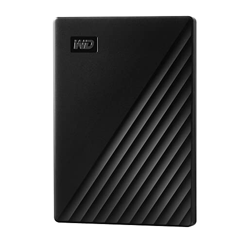 WD 1TB My Passport, Portable External Hard Drive, Black, backup software with defense against ransomware, and password protection, USB 3.1/USB 3.0 compatible – WDBYVG0010BBK-WESN