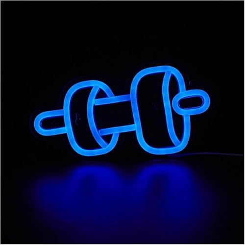 Enseigne au néon Barbell lumineuse décoration murale chambre et salle de jeux