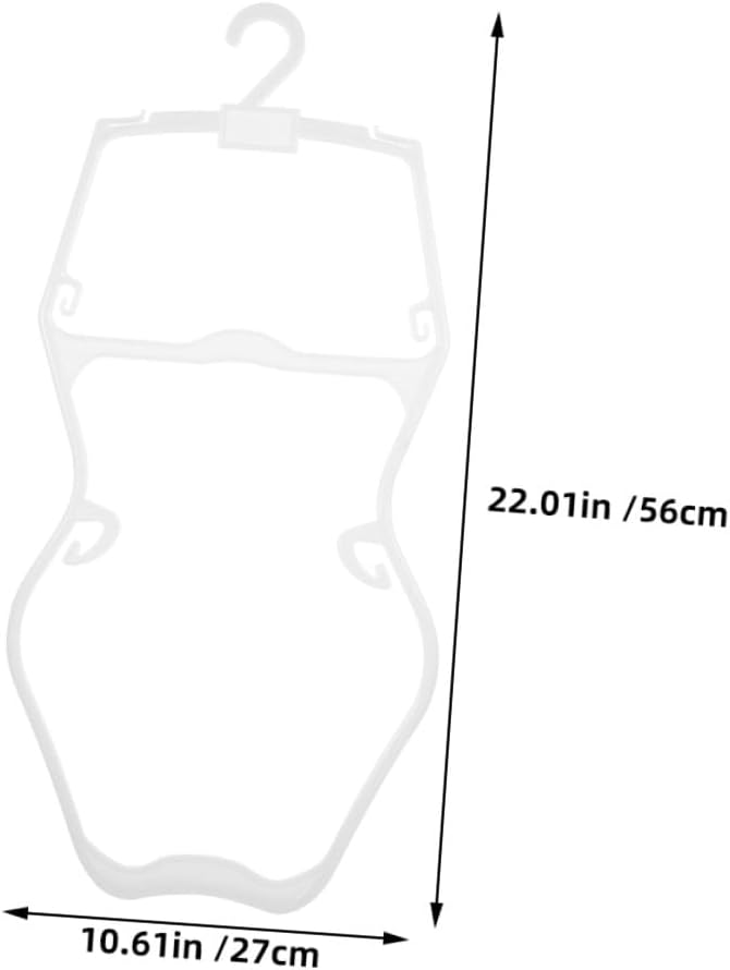 DOITOOL Swimwear Hangers Plastic Clothes Hangers 6pcs Non-Slip Cartoon Design for Nursery and Closet Storage