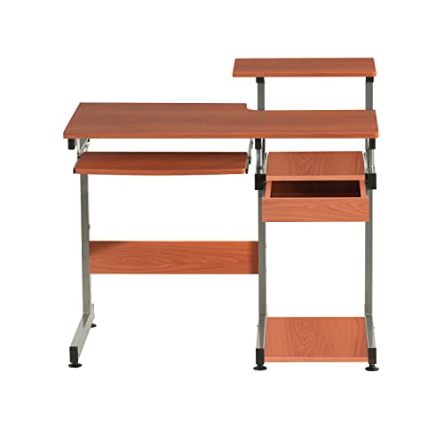 Techni Mobili Complete Computer Workstation Desk, 38" W X 22" D X 35" H, Woodgrain #TOP5