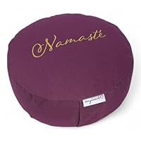 maylow Yoga mit Herz Meditatiekussen, yogakussen, borduurwerk Namaste, wasbare overtrek, binnenkussen, boekweitkussen, diameter 33 cm, hoogte 15 cm (naar keuze) (olijf maylow Yoga mit Herz Meditatiekussen, yogakussen, borduurwerk Namaste, wasbare overtrek, binnenkussen, boekweitkussen, diameter 33 cm, hoogte 15 cm (naar keuze) (olijf