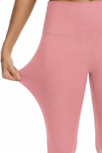 BCOFUI Womens High Waisted Yoga Pants Tummy Control Leggings Pink — view 6