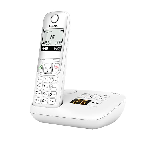 Gigaset A695A - téléphone DECT sans fil avec répondeur - grand écran à haut contraste - qualité audio exceptionnelle - profils sonores réglables -...