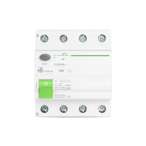 Disjoncteur Type B EVSE 40A tétrapolaire haute sécurité avec coupure 10KA