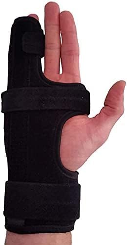 soulvinee Neoprene Boxer Finger Splint - Metacarpal Finger Splint Right Removable Splint For Boxers Fracture - Little And Ring Finger Protection - Fits Left Or Right Hand Brace (M)