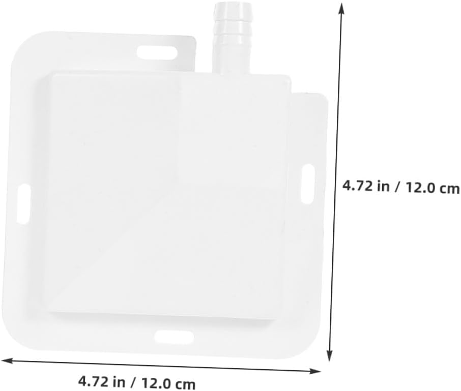 Levemolo 2pcs Air Conditioner Drip Pan and Portable Ac Water Catcher with 1.2cm Hole, Condensate Drain Tray for Indoor and Outdoor Ac Units, Air Conditioner Water Collector Accessories
