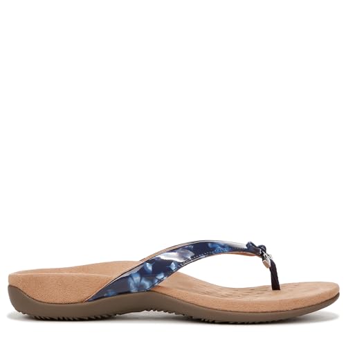 Image of Vionic Women's Rest Bella Toe Post Sandal- Supportive Ladies Orthotic Sandals that include Three Zone Comfort with Arch Support- Flip Flop for Ladies, Medium and Wide Width Size 5-12