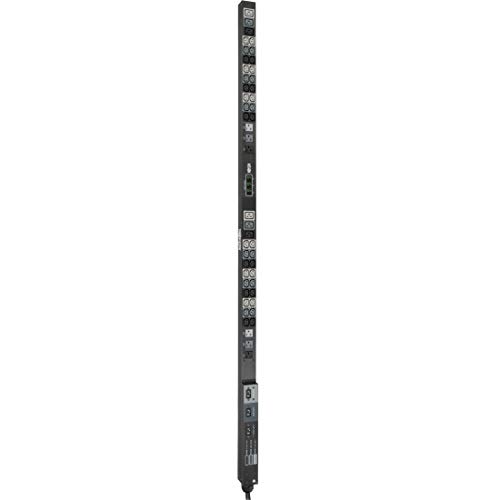 Tripp Lite Metered PDU, 30A, 48 Outlets (36 C13, 6 C19, 6 5-15/20R), 208/120V, L21-30P, 0U Vertical Rack-Mount Power, TAA (PDU3MV6L2130)