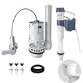 Ulinlo pouly? 2-Inch Water-Saving Dual Flush Handle Toilet Repair Kit – Replacement for Leaky Flapper & Chain System?Improve Reliability! Fit for American Standard/Kohler/TOTO & Most Toilet Brands