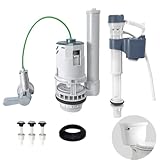 Ulinlo pouly‌ 2-Inch Water-Saving Dual Flush Handle Toilet Repair Kit – Replacement for Leaky Flapper & Chain System，Improve Reliability! Fit for American Standard/Kohler/TOTO & Most Toilet Brands