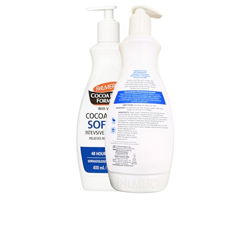 Palm Cocoa Butter Formula Body Lotion 400ml (2 Pack) | Deep Moisturising Cream for Dry Skin, Enriched with Cocoa Butter and Vitamin E