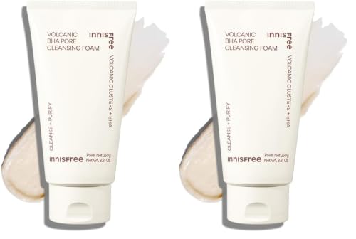 Image of Innisfree Volcanic BHA Foaming cleanser | Korean Face Wash for Oily /Combination Skin | Pore Cleanser | Acne Prone Skin | Deep Cleansing | For Men and Woman