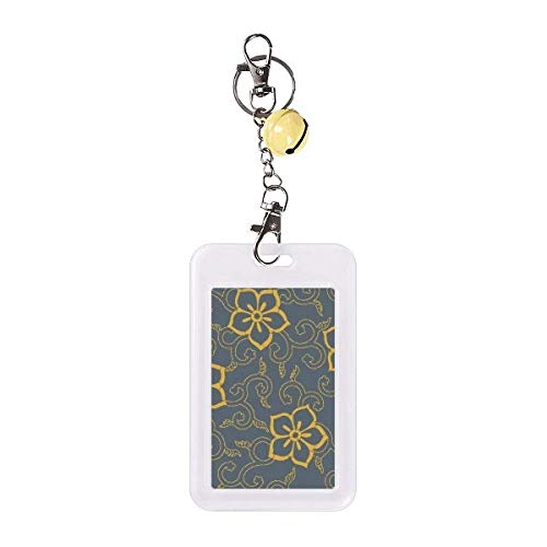 Insigne de protection carte de crédit fleur jaune motif Asie
