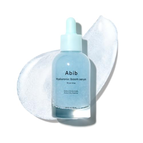 Image of Abib Hyaluronic Boom Serum Water Drop, Expanding Nano-Sized Hyaluronic Acid, 20-Layer Deep Hydration, Plumping Glow Serum for Dry Sensitive Skin, Korean Skincare 1.69 fl oz 50ml