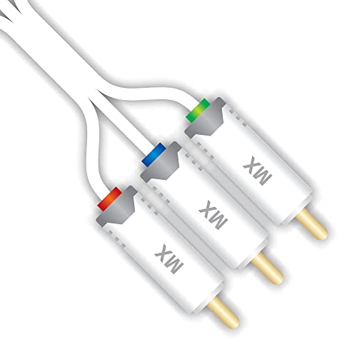 Image of MX RCA Cable 2RCA Male to 2RCA Stereo Audio Cable Gold Plated Adapter Dual Shielded for Home Theater Amplifier Hi-Fi System Car Sound Speaker PARENT (3 rca male / 3 rca male Y-splitter cable, 2 METER)