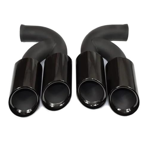 Embout d'échappement quadruple réglable en acier inox pour Cayenne 958